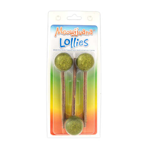 Meowijuana Lollies and Silvervine Sticks With Catnip Cat Toy