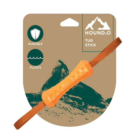 Hound2O Orange Tug Stick Dog Toys