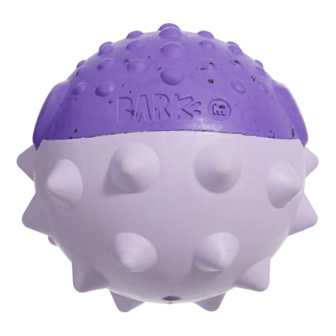 Bark Super Chewer Rufferfish Ocean Fish Purple Rubber Dog Toy