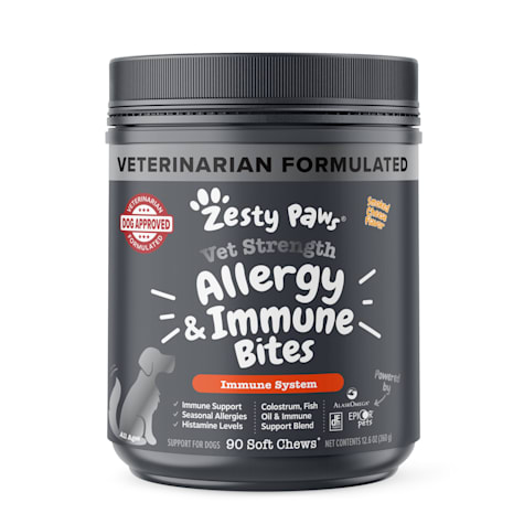 Zesty Paws Vet Strength Smoked Cheese Allergy & Immune Bites for Dogs