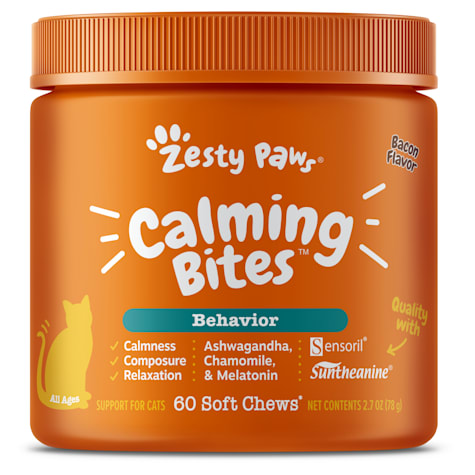 Zesty Paws Bacon Calming Bites for Cats