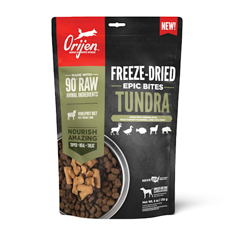 ORIJEN TUNDRA Freeze Dried Grain Free Dog Food and Topper WholePrey Ingredients