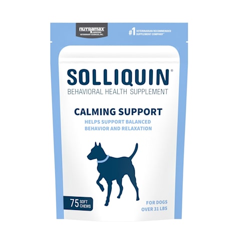 NUTRAMAX SOLLIQUIN Calming Behavioral Health Supplement Soft Chews for Large Dogs