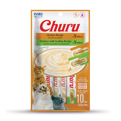 Inaba Churu Chicken with Scallop Recipe Variety Pouch Cat Treats