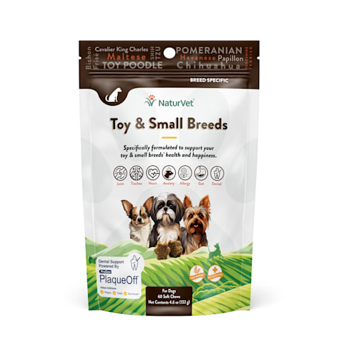 NaturVet Breed Specific Toy & Small Breed Dogs Soft Chews