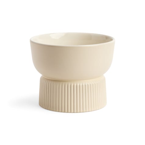 EveryYay Cream Ceramic Dog Bowl