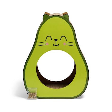 EveryYay Novelty Avocado Cardboard Cat Scratcher