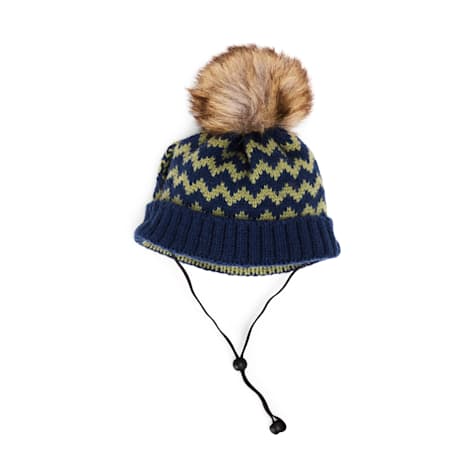 YOULY Cozy Hat with Poms for Dogs