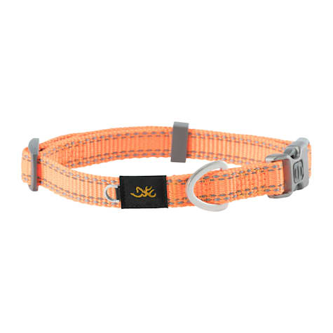 Browning Safety Orange Classic Webbing Dog Collar
