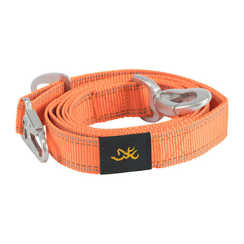 Browning Safety Orange Classic Webbing Dog Leash