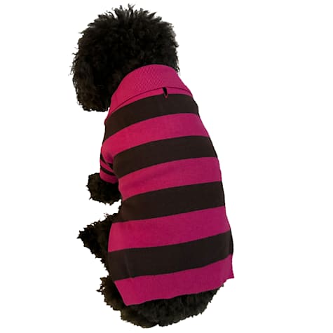 The Howls Mix Stripe Polo Dog Sweater