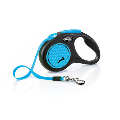 Flexi Neon Reflective Tape Retractable Dog Leash