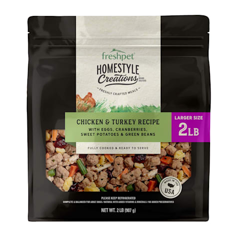 Freshpet Homestyle Grain-Free Creations Chicken and Turkey Meal Fresh Dog Food