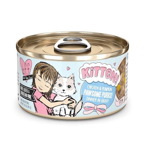 B.F.F. Kitten! Chicken & Pumpkin Pawsome Purrs! Dinner in Gravy Wet Cat Food
