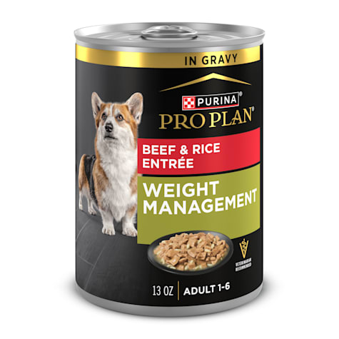 Purina Pro Plan Weight Management Wet Dog Food Beef and Rice Entree in Gravy