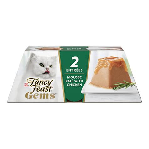 Fancy Feast Gems Mousse Pate With Chicken and Halo of Savory Gravy Wet Cat Food