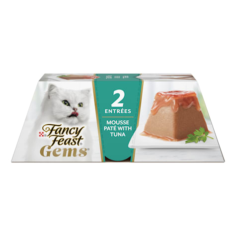 Fancy Feast Gems Mousse Pate With Tuna and Halo of Savory Gravy Wet Cat Food