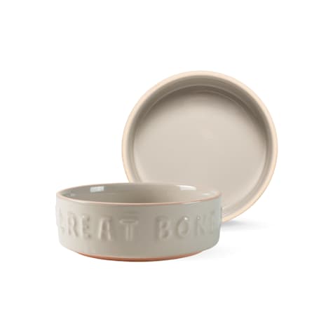 PetShop by Fringe Studio Treat Words Stoneware Dog Bowl