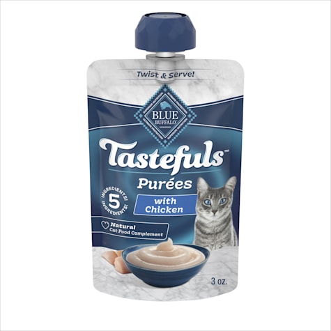 Blue Buffalo BLUE Tastefuls Chicken Resealable Twist Cap Adult Cat Natural Purees