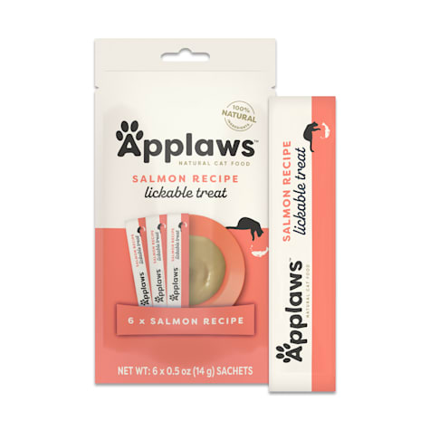 Applaws Limited Ingredient, Salmon Puree Stick, Natural Wet Cat Treats