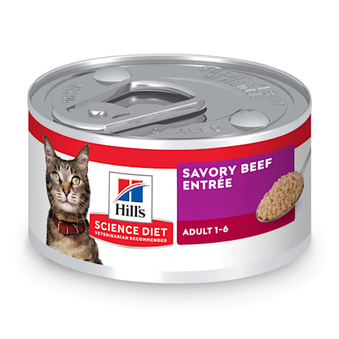 Hill's Science Diet Adult Savory Beef Entree Canned Cat Food