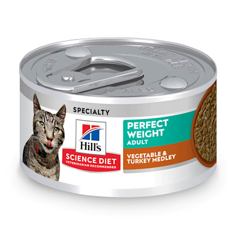 Hill's Science Diet Adult Perfect Weight Vegetable & Turkey Medley Canned Cat Food