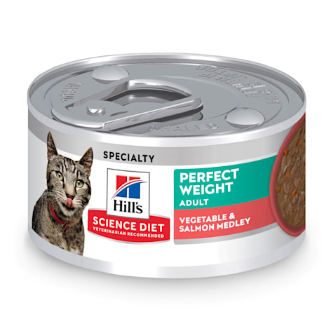 Hill's Science Diet Adult Perfect Weight Vegetable & Salmon Medley Canned Cat Food