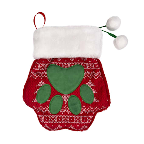 KONG Holiday Stocking Paw Dog Toy