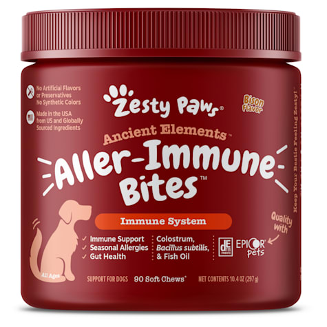 Zesty Paws Bison Ancient Elements Aller-Immune Bites for Dogs
