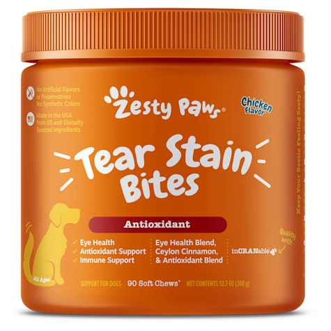 Zesty Paws Chicken Tear Stain Bites for Dogs