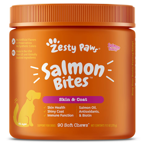 Zesty Paws Salmon Bites for Dogs