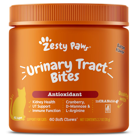 Zesty Paws Bacon Urinary Tract Bites for Cats