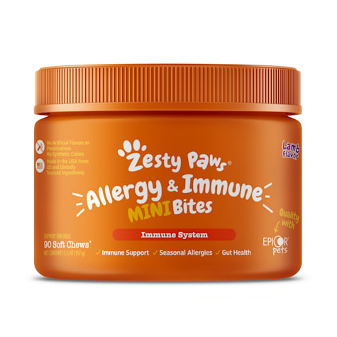 Zesty Paws Lamb Allergy & Immune MINI Bites for Dogs