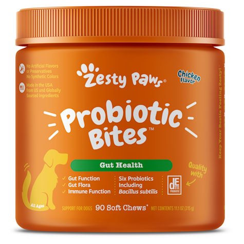 Zesty Paws Chicken Probiotic Bites for Dogs