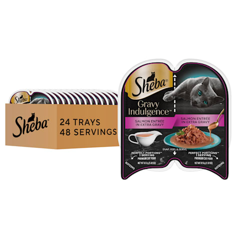Sheba GRAVY INDULGENCE Salmon Entree in Extra Gravy Adult Wet Cat Food