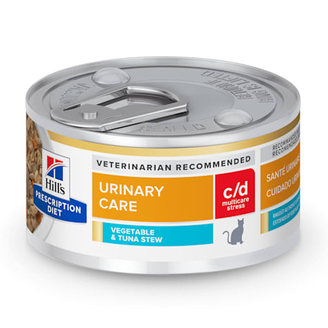 Hill's Prescription Diet c/d Multicare Stress Urinary Care Vegetable & Tuna Stew Wet Cat Food