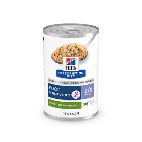 Hill's Prescription Diet z/d Low Fat Hydrolyzed Soy Sensitivities Recipe Canned Wet Dog Food