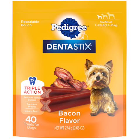 Pedigree Dentastix Bacon Flavor Dental Bones Toy/Small Dog Treats