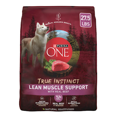 Purina One True Instinct Lean Muscle Support with Real Beef Natural High Protein Dry Dog Food