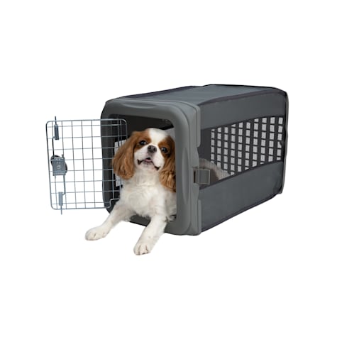 Sport Pet Travel Pop up Crate Dark Grey for Dogs