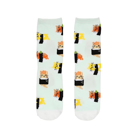 Pearhead Unisex Sushi Cat Crew Socks