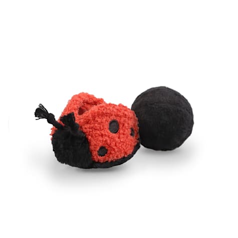 Lambwolf Ladybug Pop Dog Toy