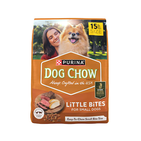 Purina Dog Chow Little Bites with Real Chicken and Beef Small Breed Dry Dog Food