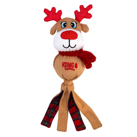 KONG Holiday Wubba Reindeer Dog Toy