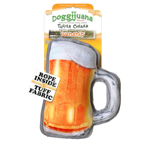 Doggijuana Tuffer Chewer Refillable Beer Mug Dog Toy