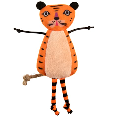 SmartyKat Instincts Teasin' Tiger HappyNip Catnip & Silvervine Plush Tiger Cat Toy