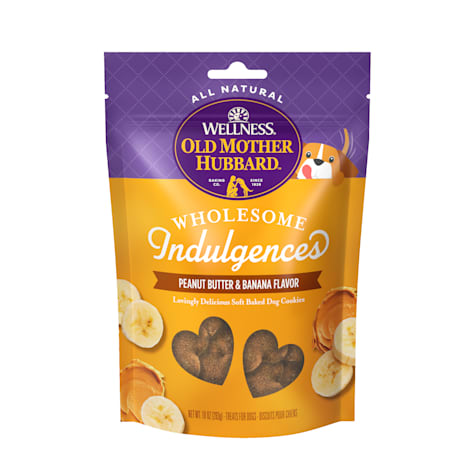 Wellness Old Mother Hubbard Wholesome Indulgences Peanut Butter & Banana Flavor Natural Dog Treats