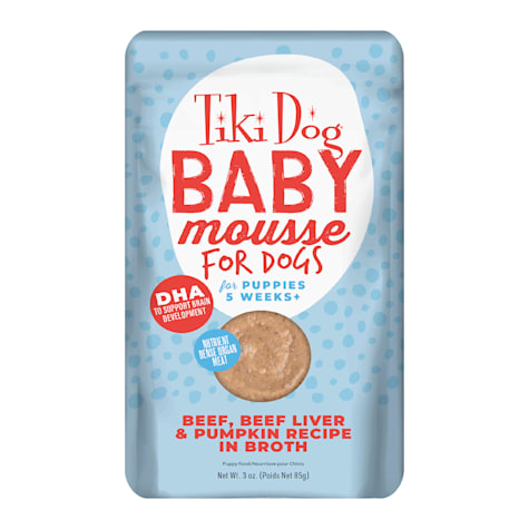 Tiki Dog Baby Beef & Beef Liver, Mousse Wet Food for Puppies