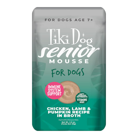 Tiki Dog Senior Mousse Chicken, Lamb & Pumpkin Recipe Wet Dog Food