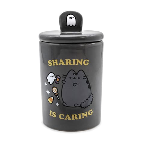 Pusheen Halloween Sharing is Caring Treat Jar Rip for Cats